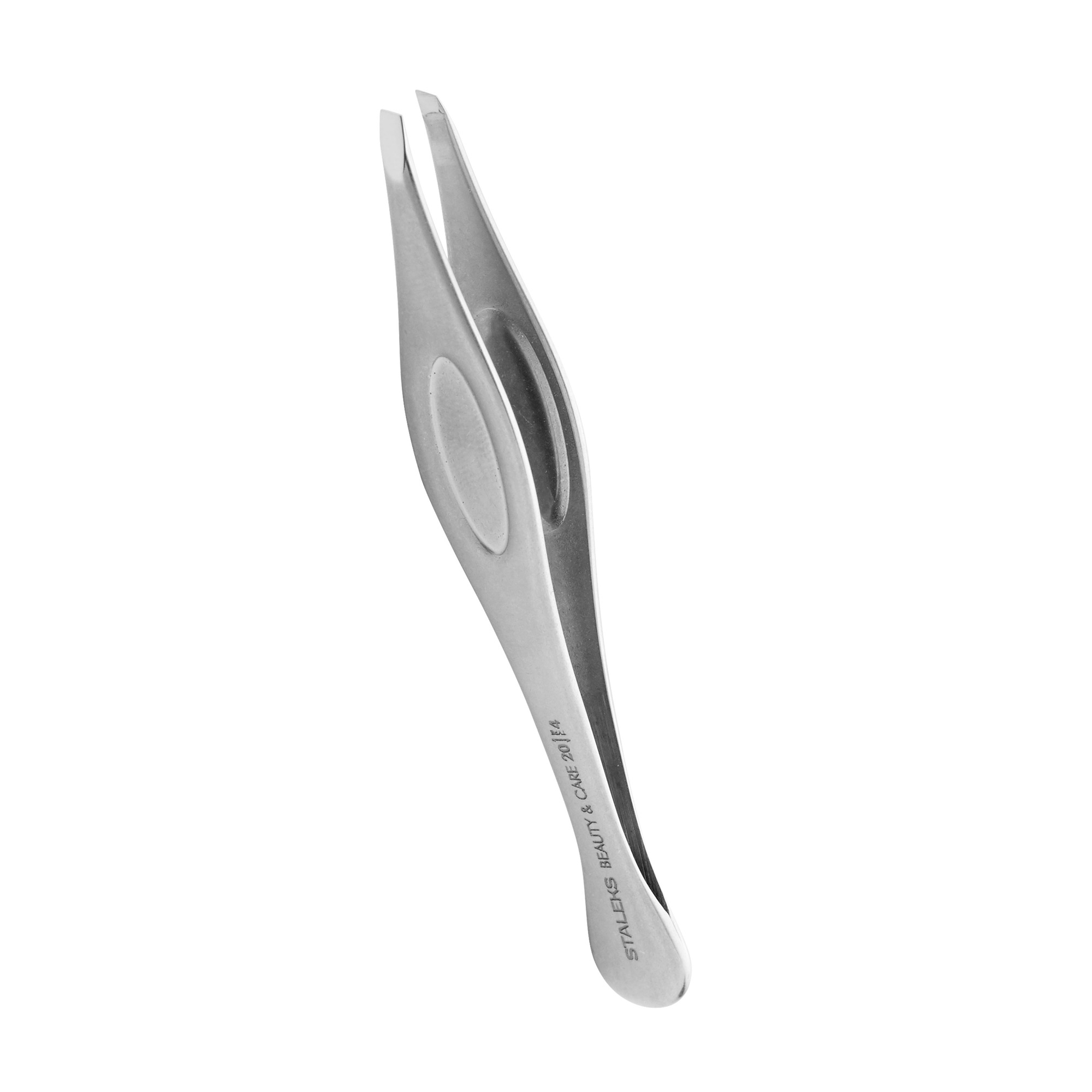 Пінцет для брів Staleks PRO Beauty &amp; Care 20 Type 4 вузькі скошені кромки (TBC-20/4)